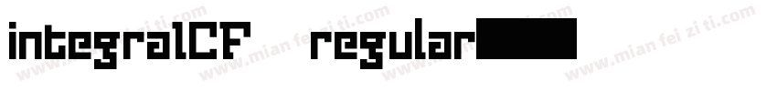 integraICF regular字体转换